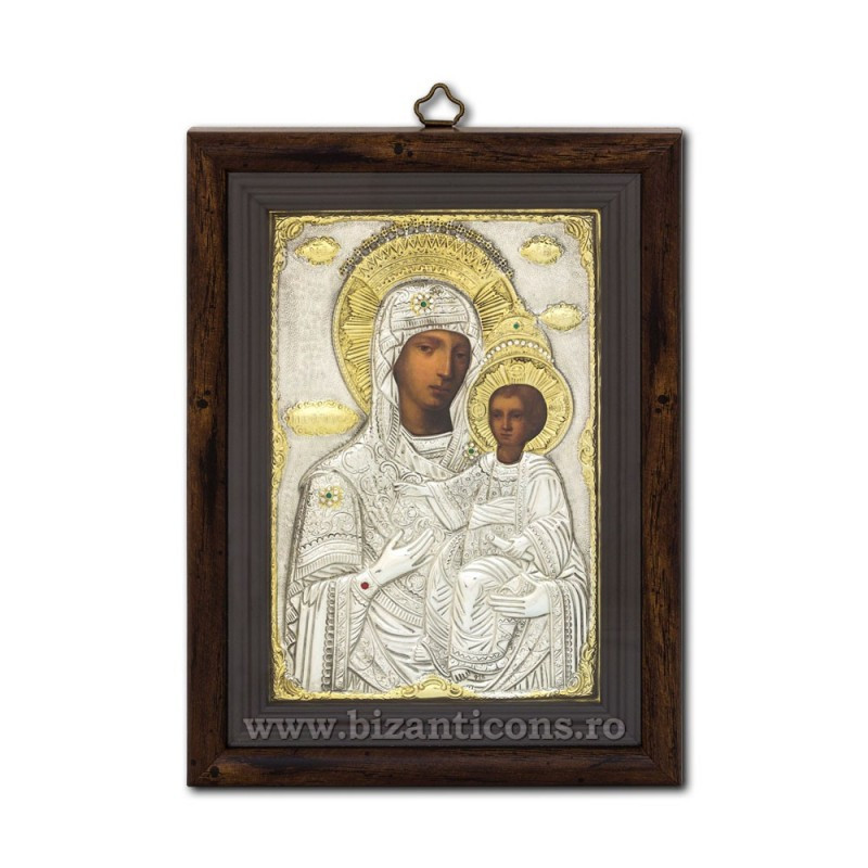 Сребърна икона – Божията Майка Продромита 14,5x19,5 cm