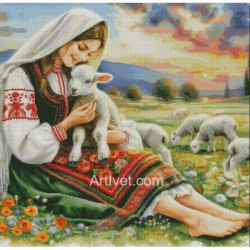 Гоблен   МОМА С АГЪНЦЕ