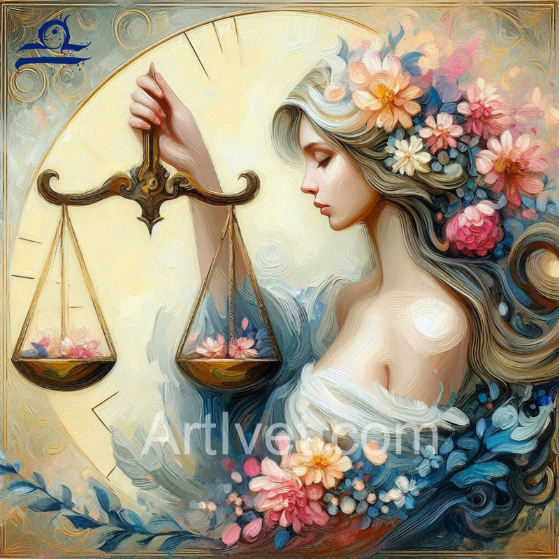 Рисуване по номера - ЗОДИЯ ВЕЗНИ ПО С.МАРИНОВА 40х40 см.