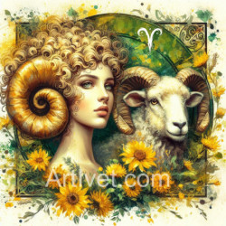 Рисуване по номера - ЗОДИЯ ОВЕН ПО С.МАРИНОВА 40х40 см.