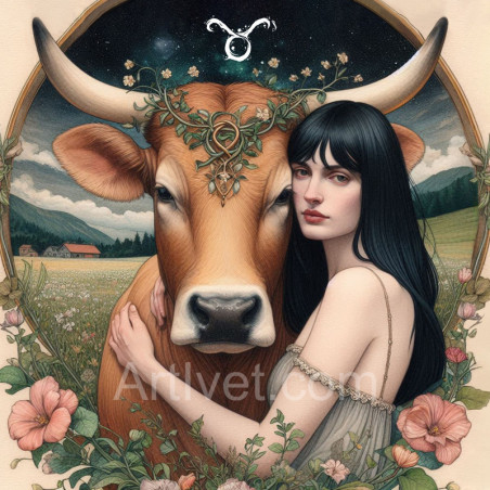 Рисуване по номера - ЗОДИЯ ТЕЛЕЦ ПО С.МАРИНОВА 40х40 см. 
     Рисуване по номера - ЗОДИЯ ТЕЛЕЦ ПО С.МАРИНОВА 40х40 см.