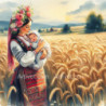 Рисуване по номера - МАЙЧИЦА И РОЖБАТА И 40х40 см.
