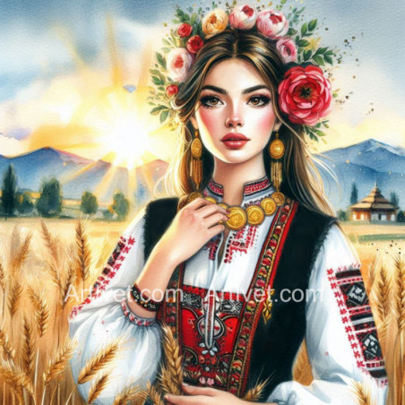 
     Рисуване по номера - ЛЕТНИ ВЪЛНЕНИЯ 40х40 см.