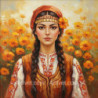 Рисуване по номера - МОМА С НЕВЕНИ  40х40 см.