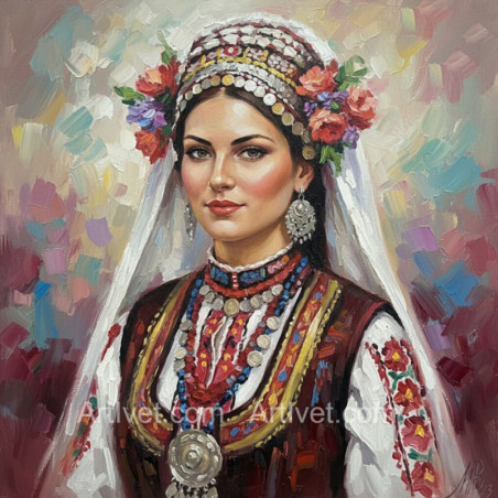 
     Рисуване по номера - НАГИЗДЕНА СТЕЛА  40х40 см.