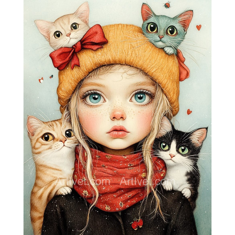 Рисуване по номера - КОТКОМАНИЯ