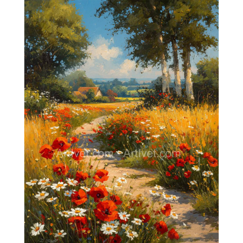 Рисуване по номера - ЗЛАТНА ВЕЧЕР НАД ЗЕМЯТА