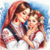 Рисуване по номера - НА МАМА МИЛАТА РОЖБА 40х40 см.
