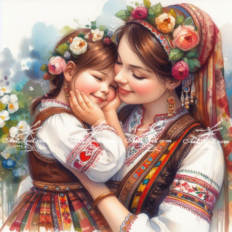 Рисуване по номера - СЛАДКИ ПРЕГРЪДКИ ОТ МАМА 40х40 см.