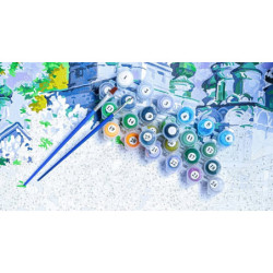 Рисуване по номера - МАЛКАТА КЪЩА НА СЕМЕЙСТВО МАУС 40х40 см.