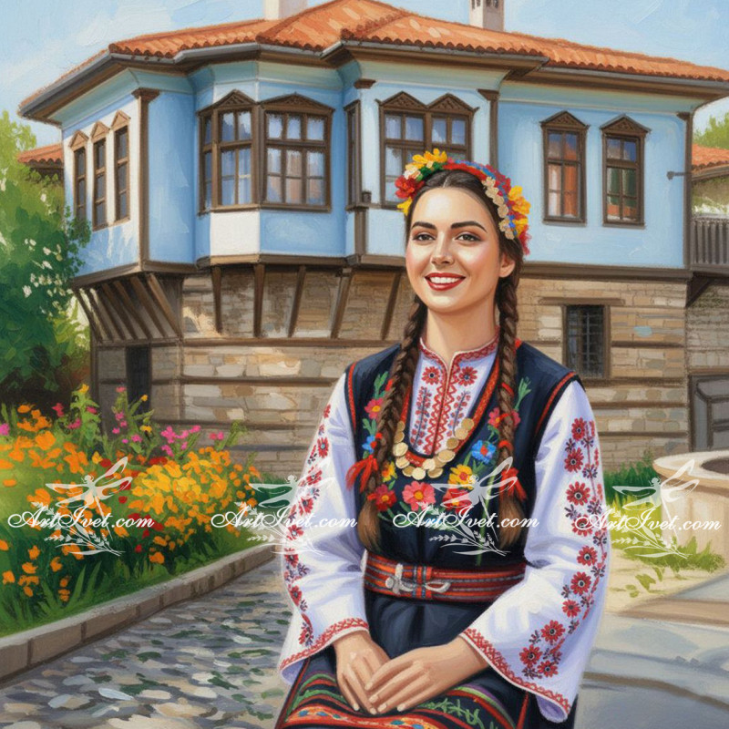Рисуване по номера - ЗАСМЯ СЕ ДАМЯНА 40х40 см.