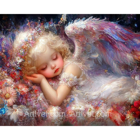 
     Рисуване по номера - АНГЕЛЧЕ - КРАСИВО ПОЖЕЛАНИЕ ЗА СЛАДКИ СЪНИЩА