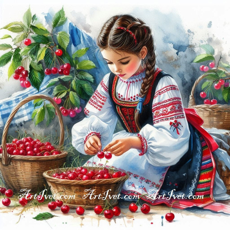 Рисуване по номера - ХАЙДЕ НА ЧЕРЕШИТЕ