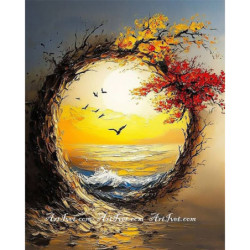 Рисуване по номера - ПОРТАЛ КЪМ МОРСКИЯТ ЗАЛЕЗ