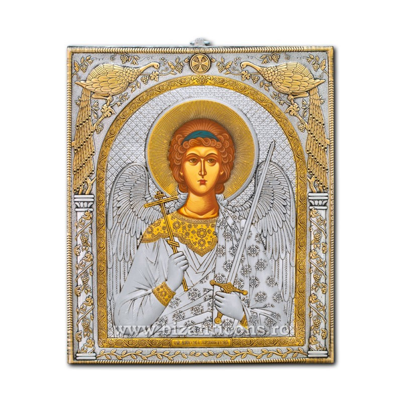 Сребърна икона – Светият Ангел-пазител 21x25 cm