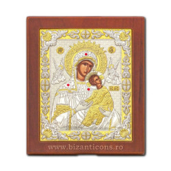 Сребърна икона – Богородица...