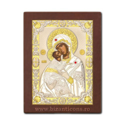 Сребърна икона – Богородица...
