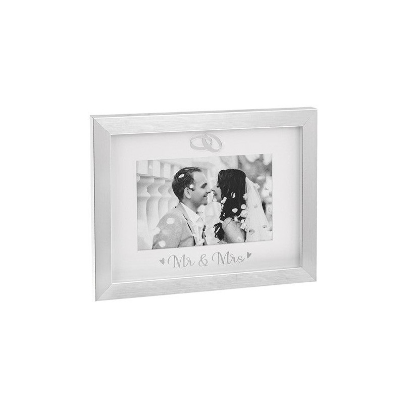 Rama foto argintie cadou cuplu Mr&Mrs - 290327