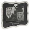 Rama foto argintata cu margini acolada Graduation - 340159