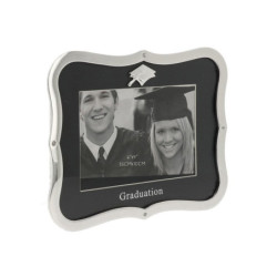Rama foto argintata cu margini acolada Graduation - 340159