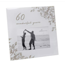 Rama foto aniversare 60 ani cu sclipici - WG1066