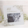Rama foto aniversare 40 ani cu sclipici - WG1064