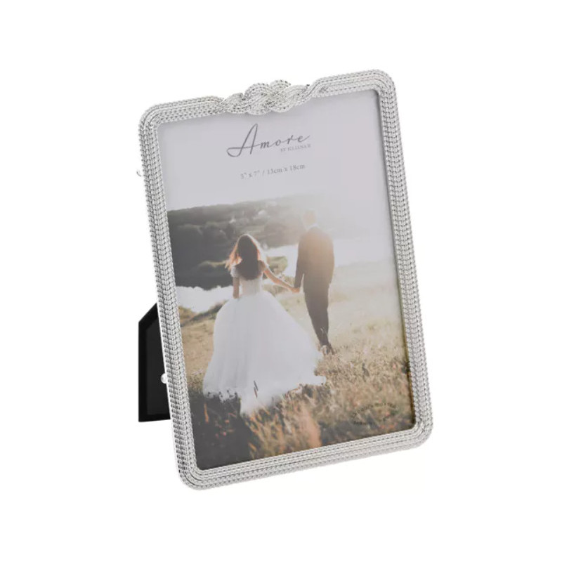 Rama Foto argintata „Infinity” cu Nod 3D - WG14757